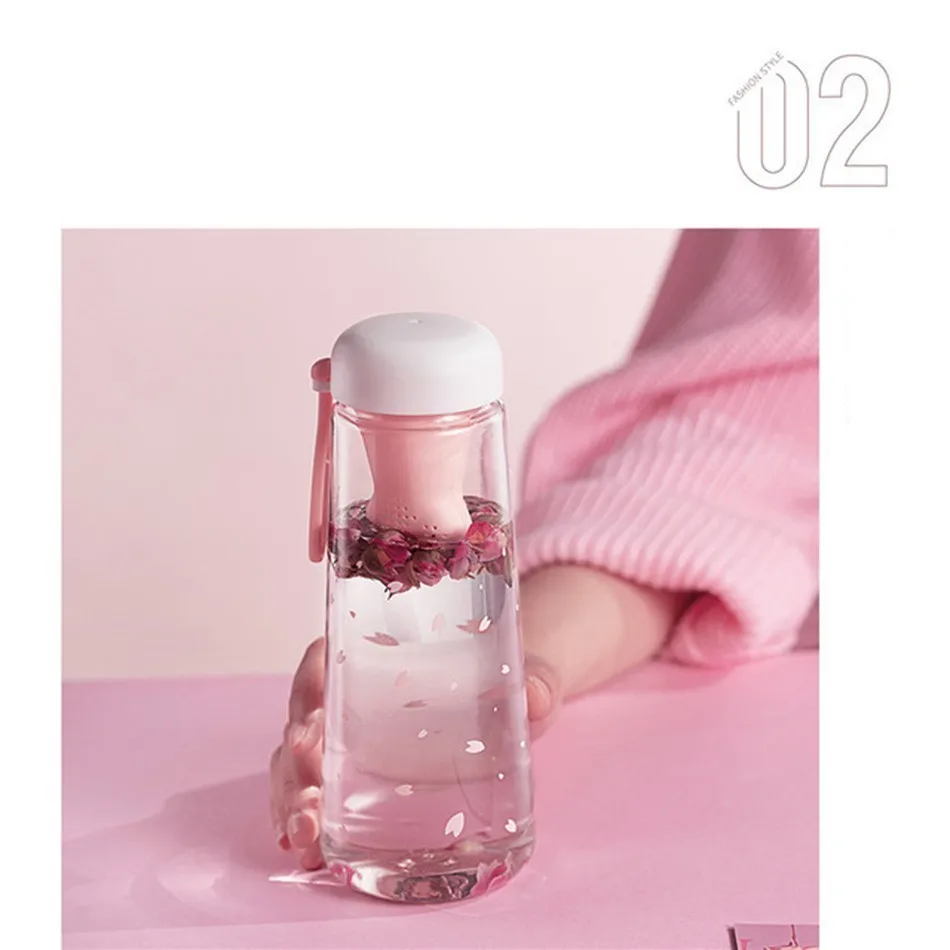 Cute Cat Foot Water Bottles Filter New Designed Summer Outdoor Sports Water Bottle Portable Girls Women Drinking Bottle