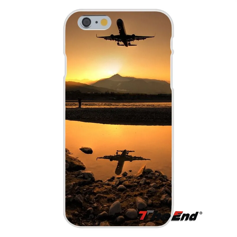Силиконовый чехол для телефона Samsung Galaxy A3 A5 A7 J1 J2 J3 J5 J7 2015 2016 2017 Amazing Plane With Sunset Glow Theme