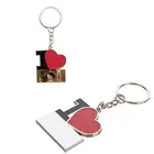 Сублимационные Брелоки для ключей I love red heart, стильный брелок для ключей с горячей переводной печатью, чистые пользовательские Расходники 10 шт.лот, новый стиль 2018