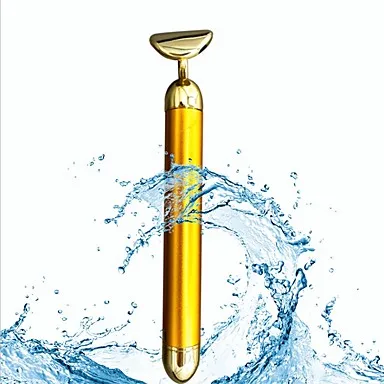 New hots Face 24k Gold Vibration Care Bar Pulse Firming Facial Massager Roller Lift Skin Tightening Wrinkle Stick |