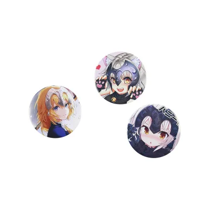 12 типов FGO Fate/Grand заказать модель фигурки брошь на булавке круглый значок из жести