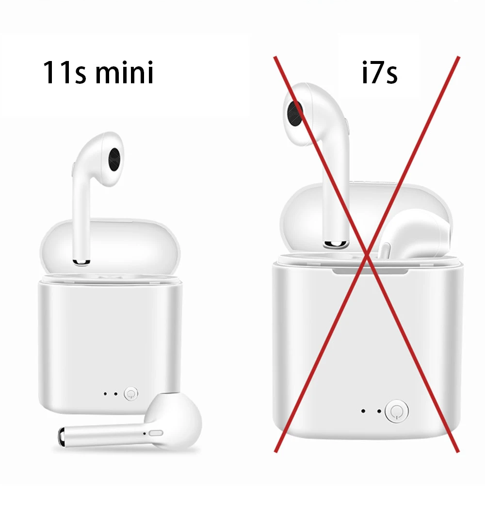 I11 TWS мини беспроводные Bluetooth наушники 5,0 Беспроводные наушники вкладыши гарнитура i7s с микрофоном для Xiaomi всех смартфонов
