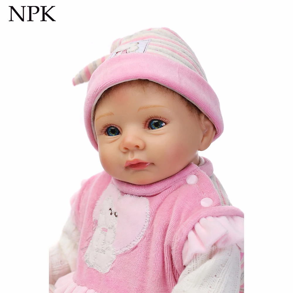 NPK 55 см полная кукла тела силиконовые Reborn Boneca Realista Детские куклы для принцесс