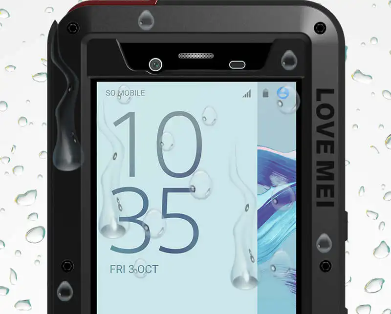 LOVE MEI для SONY Xperia X Compact чехол+ стекло Gorilla glass полный защитный Алюминиевый противоударный защитный чехол для SONY X Compact чехол