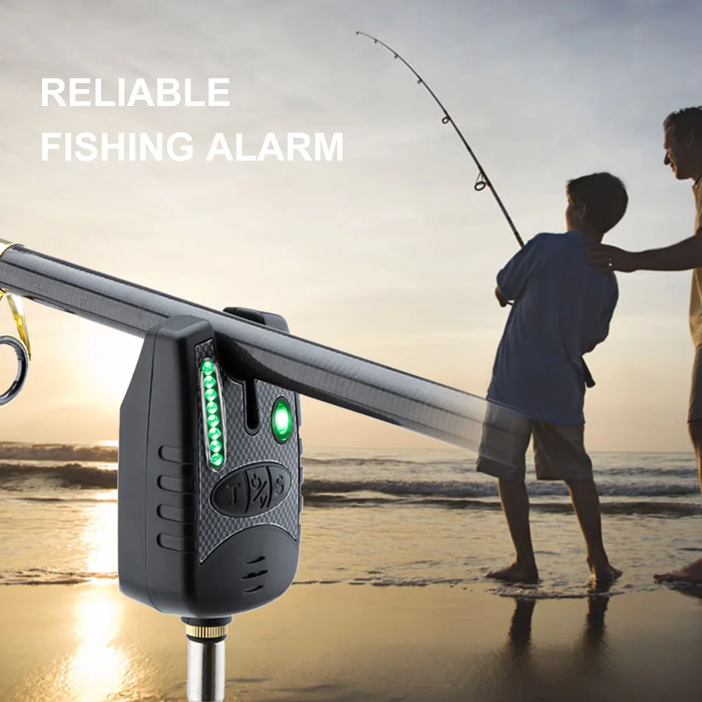 Беспроводная сигнализация для рыбалки 4 цвета 8 светодиодов|fishing alert|wireless fishing