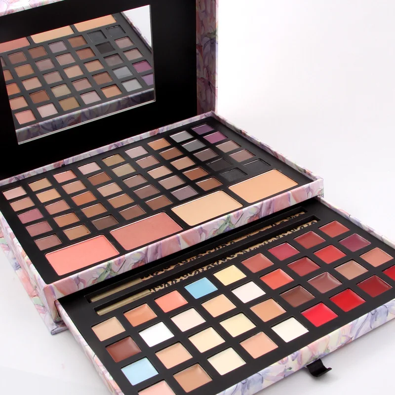 Miss Rose 45 Colors Matte Manual Make Up Kit Long Lasting Easy Wear With Eyeshadow Pen | Красота и здоровье