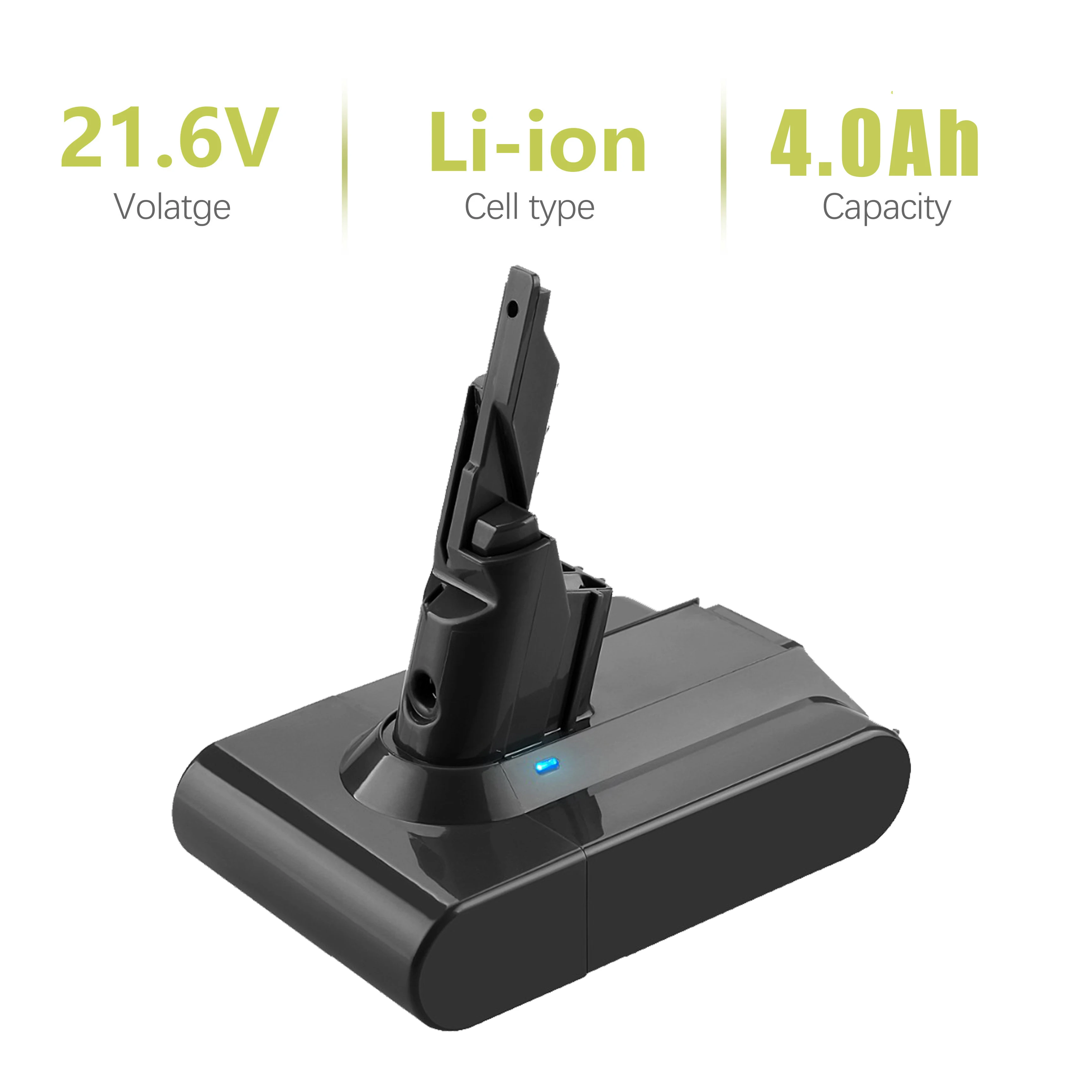 Powtree 4000mAh V7 для Dyson батарея V7 21,6 V Li-lon аккумуляторная батарея V7 пушистый/экстра/Mattre/V 7 пылесос для животных