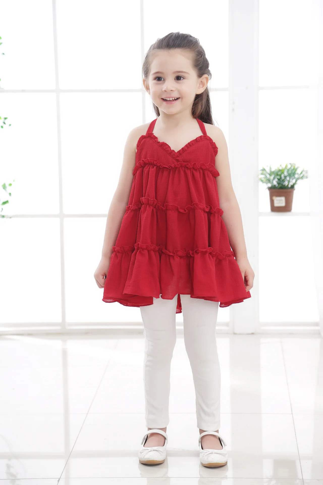 2019 New Baby Cotton Dresses Girls Kids Girl Dress Princess Sling Mesh Children Clothing Wear 2-7 Years | Детская одежда и обувь