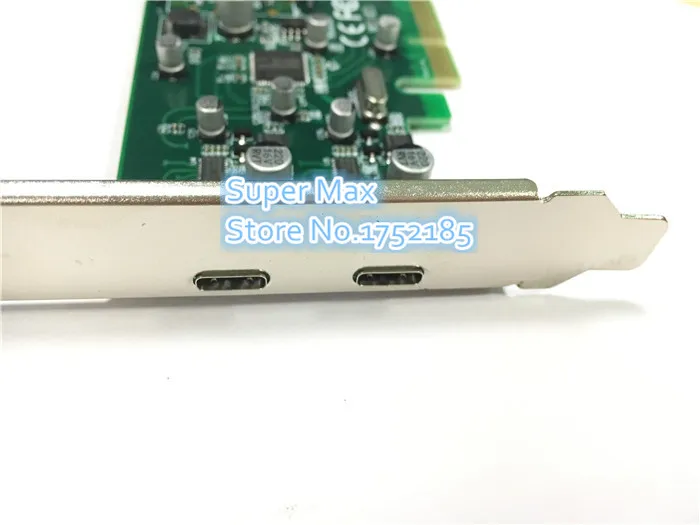 2 порта USB-C USB 3 1 Type-C PCI express Card pci-e 4x to usb3.1 Type C adapter Super Speed для MAC PRO OSX 10 9 | Компьютеры и