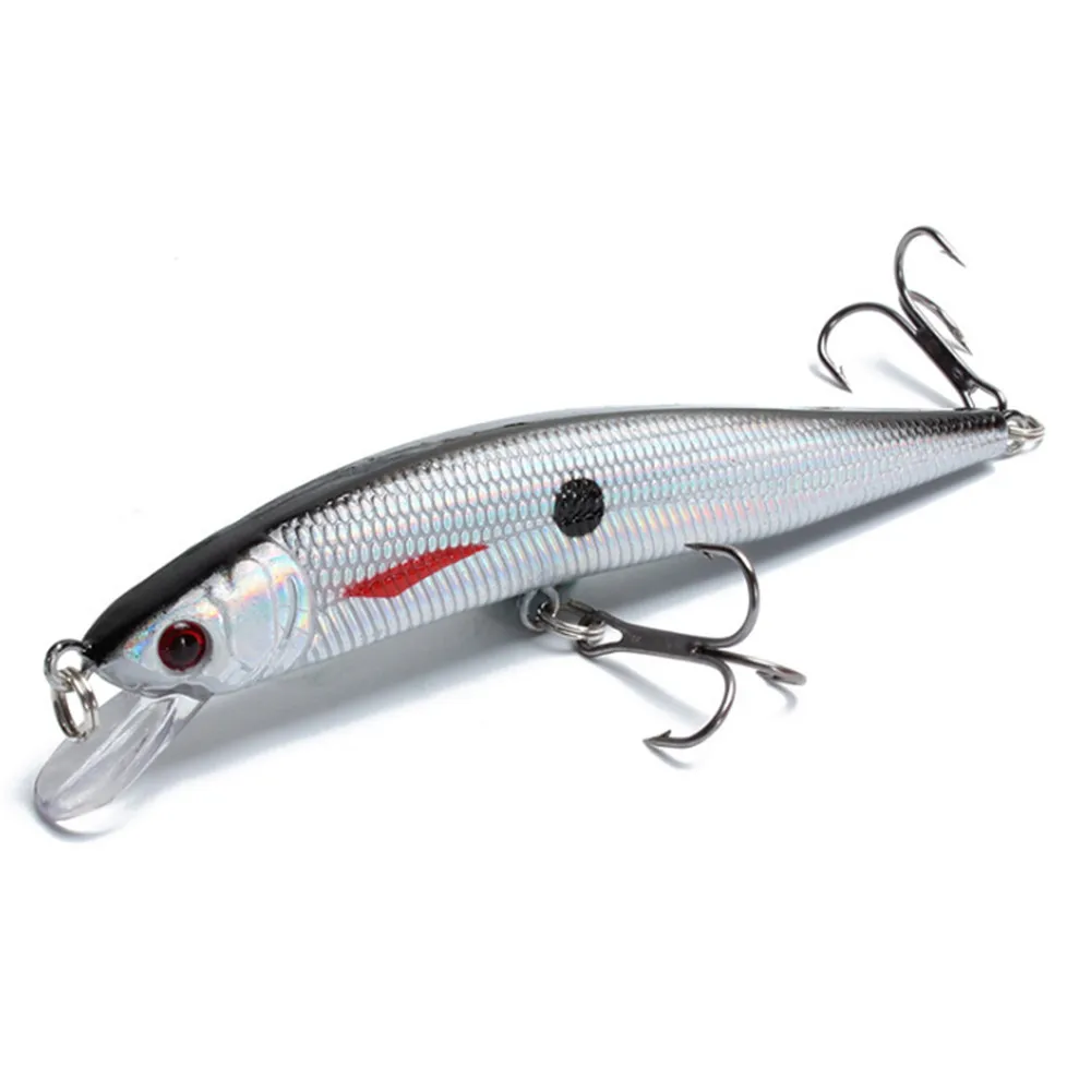 1pcs Minnow Fishing Lure Hard Artificial Bait 3D Eyes 10cm 8g Wobblers Crankbait Floating Plastic Baits Pike Carp Lures Peche | Спорт и