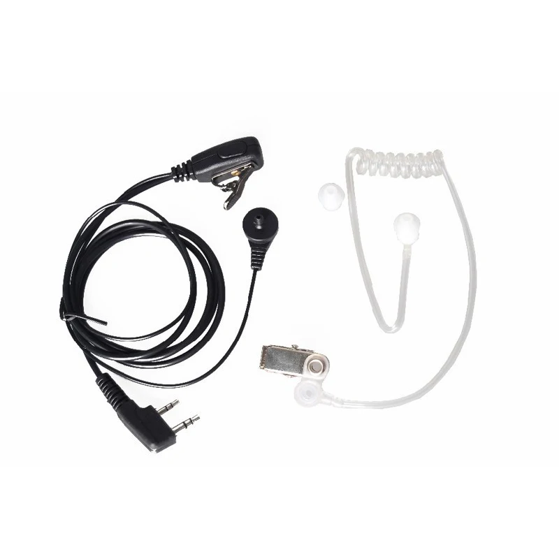 Headset Mic Covert Acoustic Tube Earpiece 2 Pin Radio Security For Baofeng Walkie Talkie Portable Radios UV-5R UV-5RE Plus UV-82