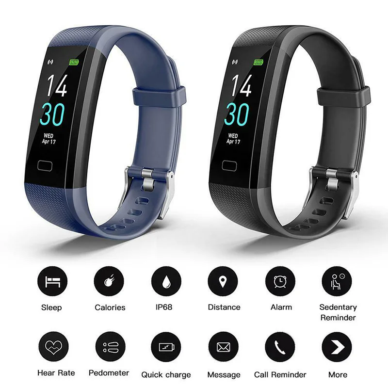 Водонепроницаемый смарт-браслет для iOS Android S5 фитнес-браслет с пульсометром