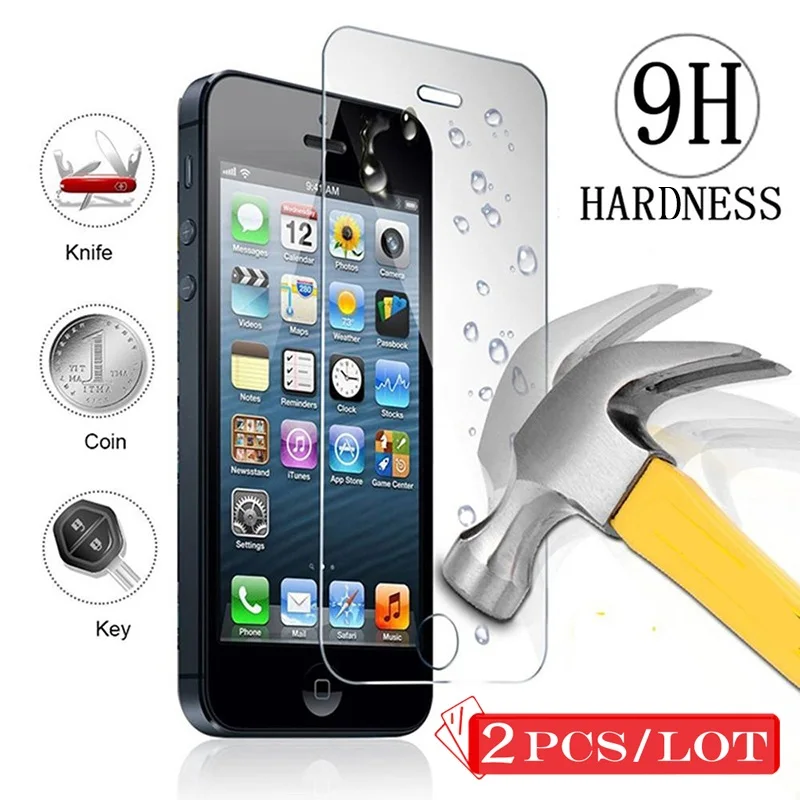 2 шт. Защитное стекло для iPhone 6 6S 7 8 Plus X XR XS 11 Pro MAX|tempered glass|protective glassglass screen protector |