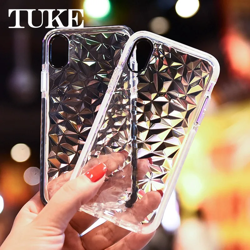 Чехол для OPPO R11 Funda 3D Алмазная текстура мягкий чехол телефона R 11 прозрачный корпус