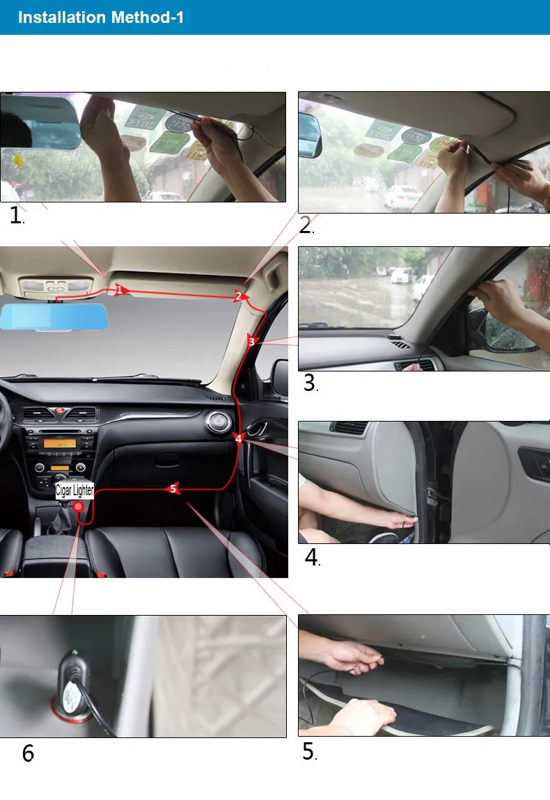 FHD 1080P Автомобильная камера зеркало заднего вида с двойным объективом Автомобильный видеорегистратор с функцией ночного видения видео рекордер видеорегистратор автоматический Регистратор циклическое видео