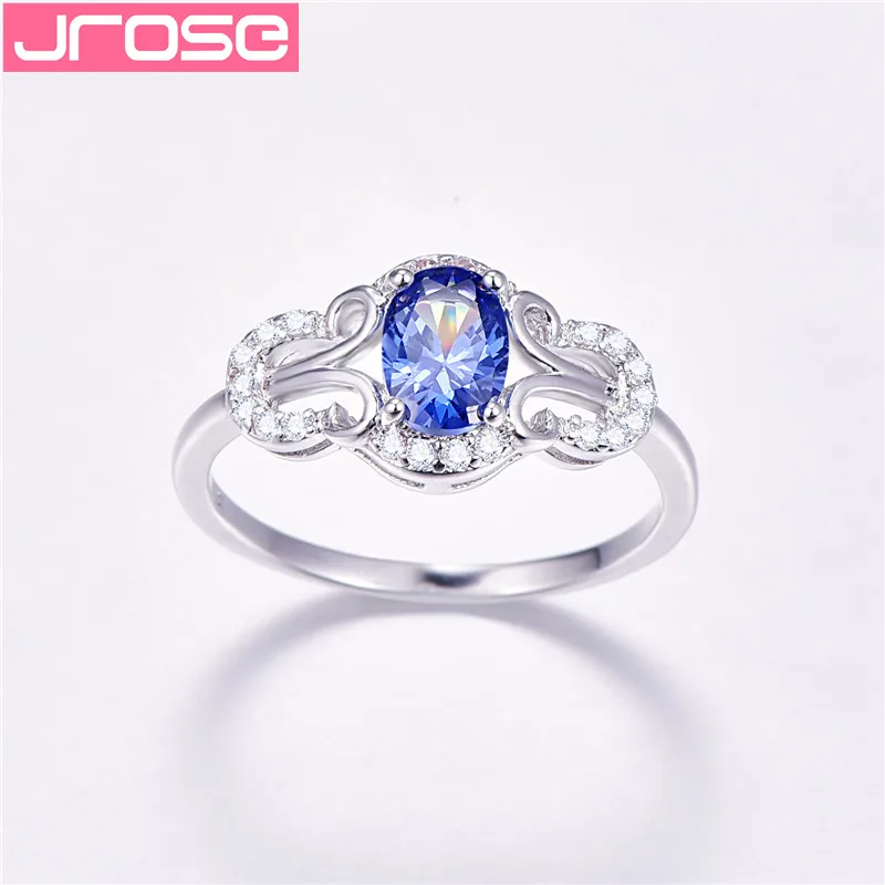 Женское серебряное кольцо с фианитом JROSE подарочное ювелирное изделие для