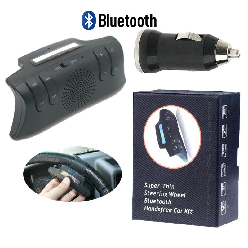 Ald50 плюс супер тонкий руль Bluetooth Handsfree Car Kit Громкая ультра-тонкий 2 см FM TF карты