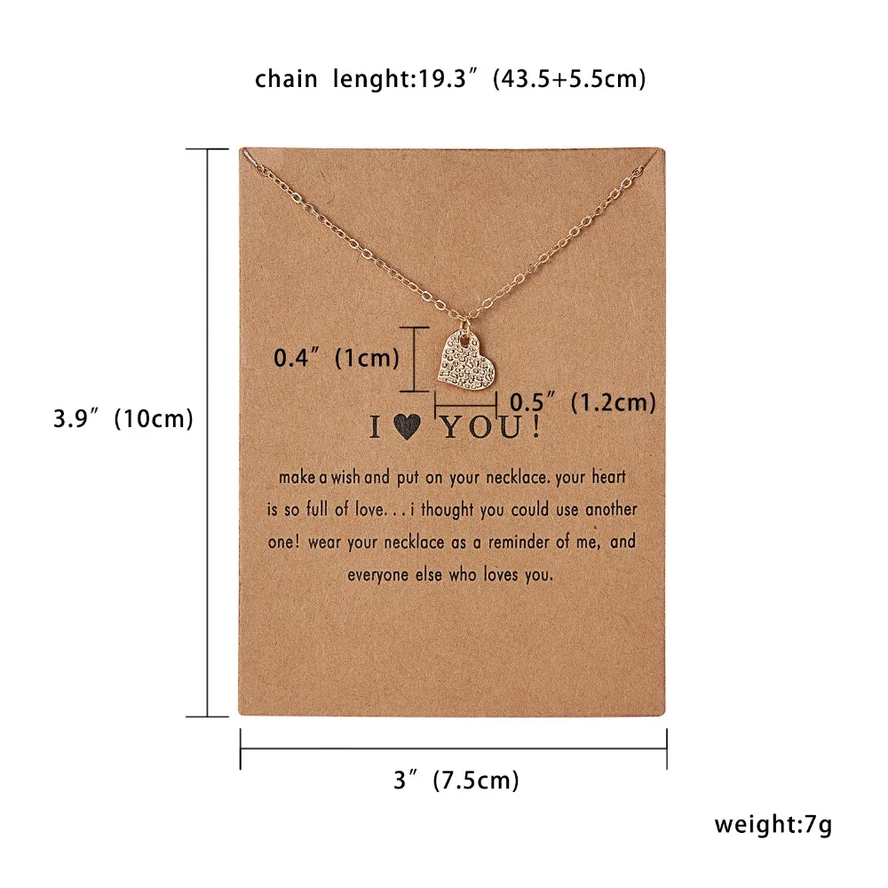Модное ожерелье RINHOO золотого цвета I love You Balance Thank Star Винтажные Ювелирные изделия