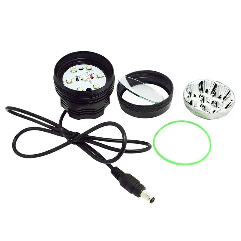 WasaFire XML U2 9800lm 7* светодиодный велосипедный фонарь, велосипедный светильник для езды на велосипеде, передний светильник, налобный фонарь, передний светильник s, водонепроницаемый, 3 режима