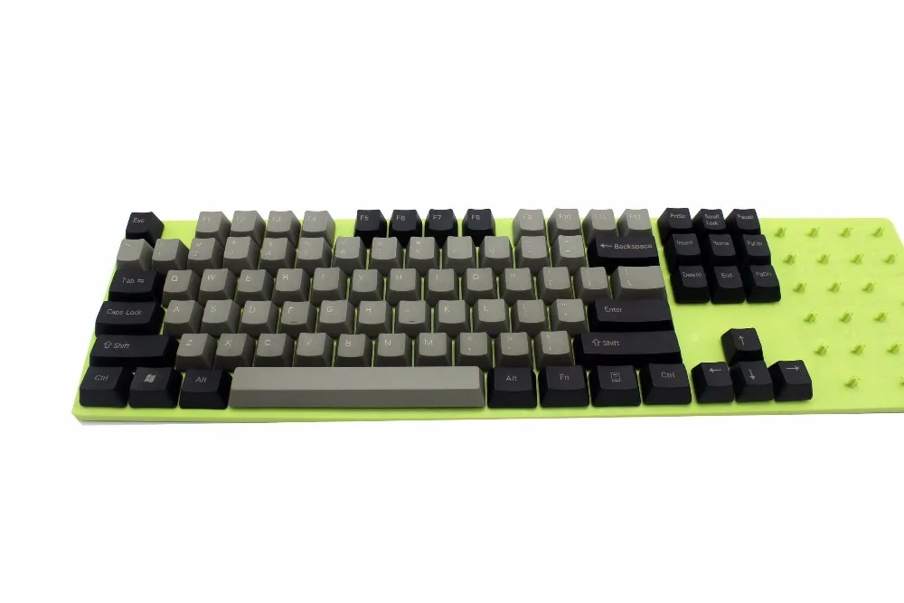 YMDK черный серый смешанный Dolch толстый PBT 104 87 61 колпачки для ключей Mac ключи OEM