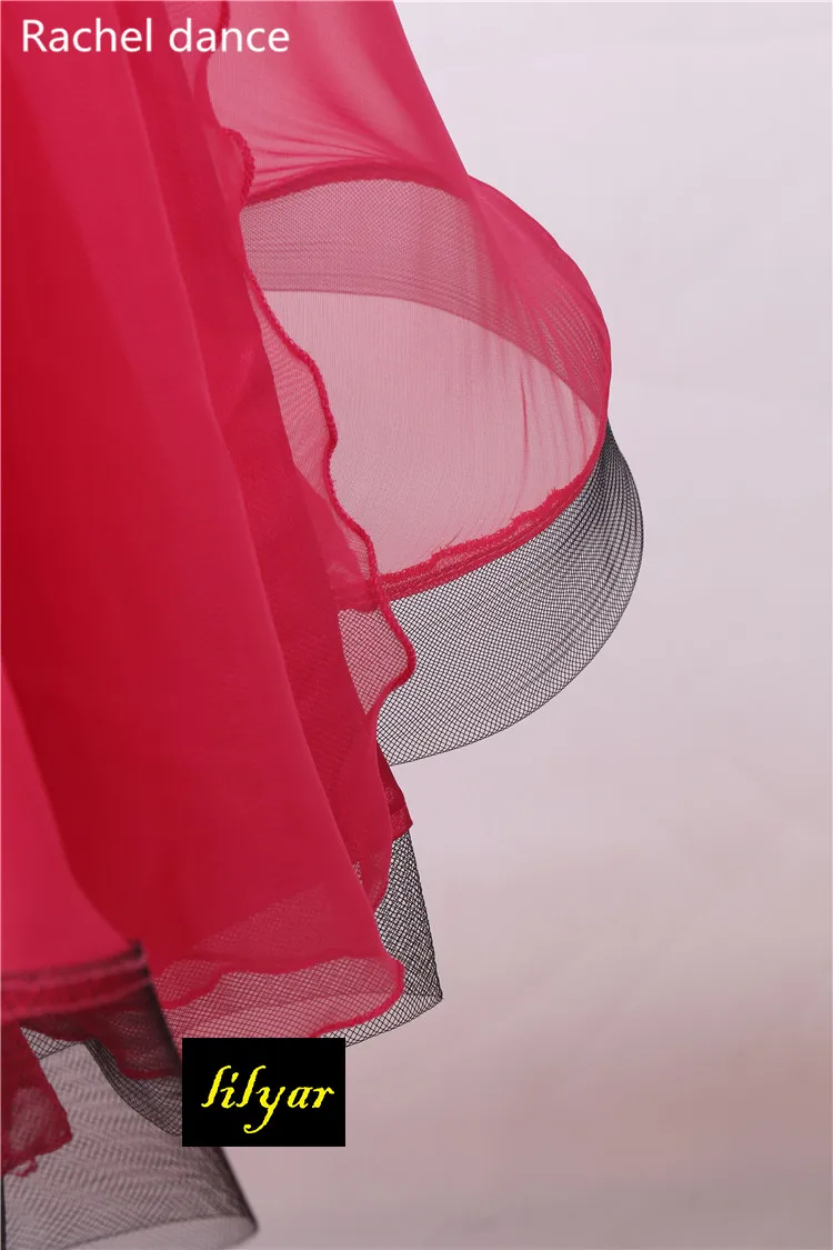 

2017 New Lady Latin Dance Skirt For Womens Purple Black Adjustable Styles Latin Dance Dress Competition Practice Dancewear