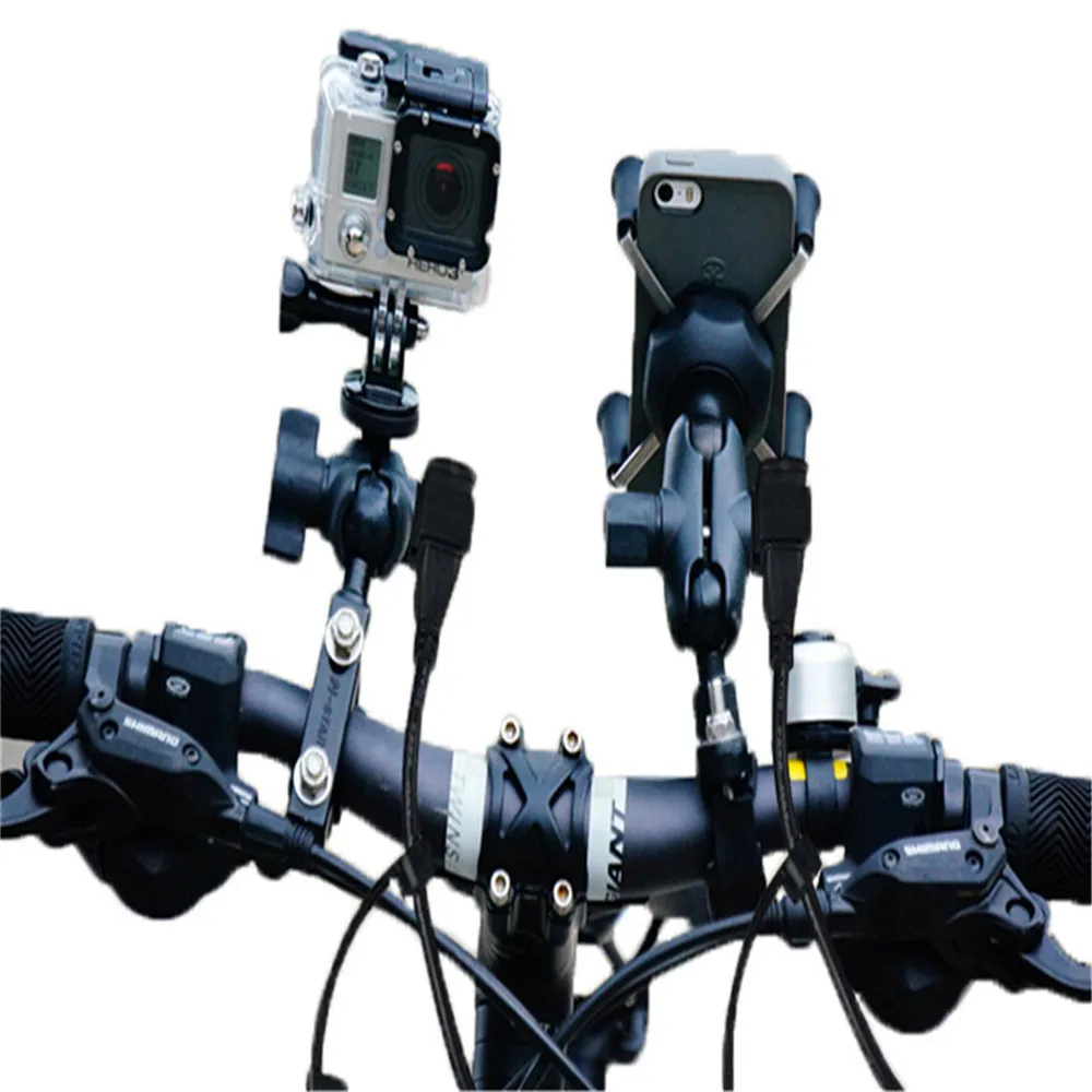 Регулируемый держатель для мобильного телефона с usb кабелем мотоцикла зарядное