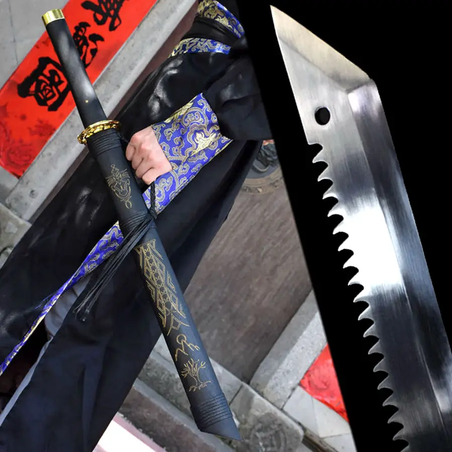 Китайский боевой нож KungFu лезвие из высокоуглеродистой стали 1095 острый меч Jinyi Wei