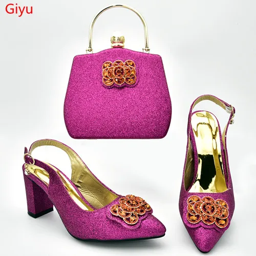 Doershow/комплект из женской обуви и сумочки в африканском стиле украшенные стразами