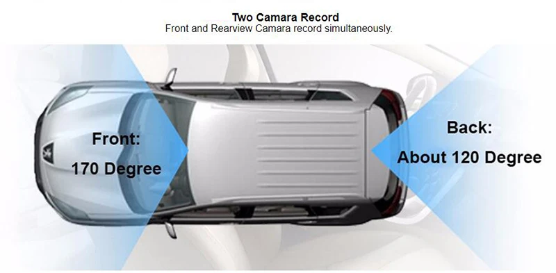 1080P Автомобильный Wifi DVR для Ford Mondeo высокая конфигурация Автомобильный видеорегистратор Novatek 96655 видеорегистратор две камеры