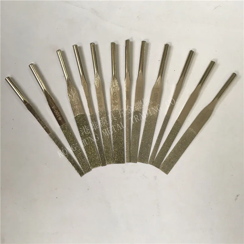 Набор из 12 шт. высококачественные алмазные напильники конической формы для