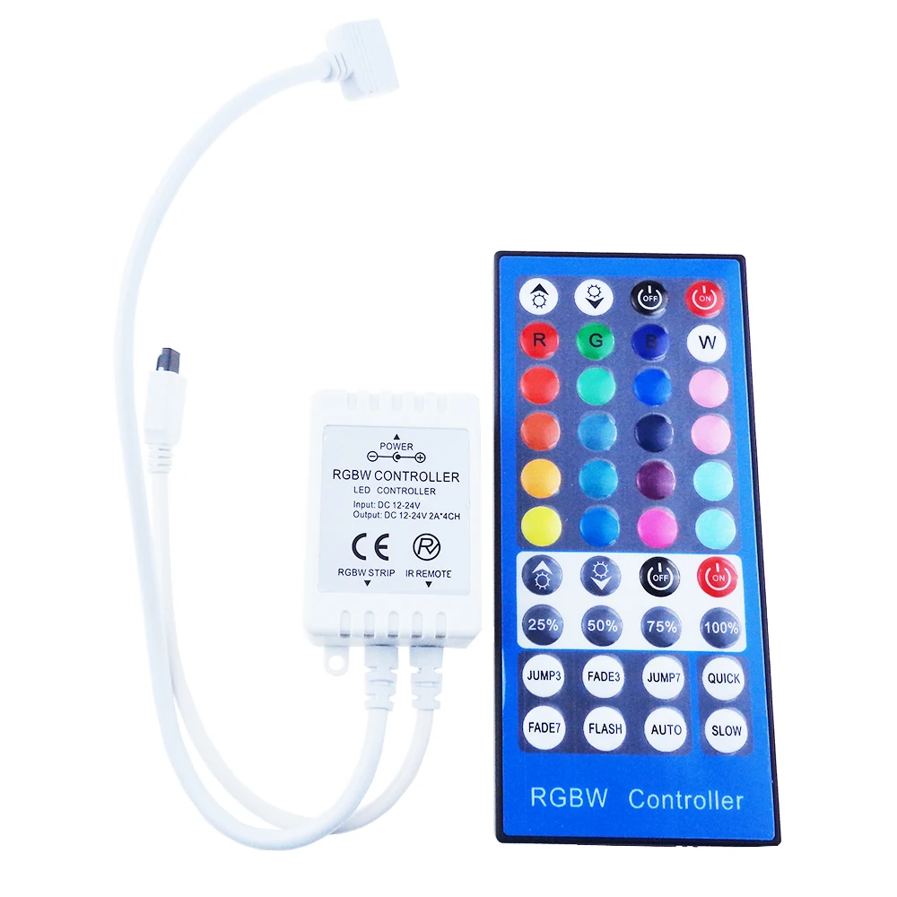 DC12 24 V 2A * 4 канала 40Key RGBW Led контроллер Диммер ИК пульт дистанционного управления