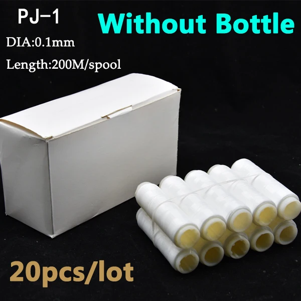 PJ-1 Without Bottle 20 шт./лот PJ1/2/3/4/5 Высокая прочность полиэстер приманки эластичная нить катушка морская для доставки прикорма и оснастки эластичные Невидимый приманки леска - Цвет: PJ-1 Without Bottle