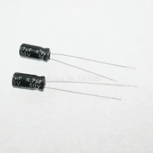 20 шт.лот 4,7 мкФ Ф 50 в алюминиевый электролитический конденсатор 50 в 4,7 мкФ 4*7 электролитический конденсатор