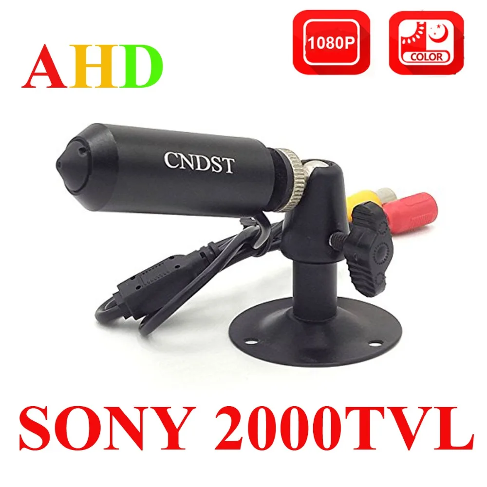 CNDST Mini Bullet 1080P HD AHD камера 2MP StarLight 0 0001 Lux видеонаблюдения 3 6 мм объектив 90 градусов