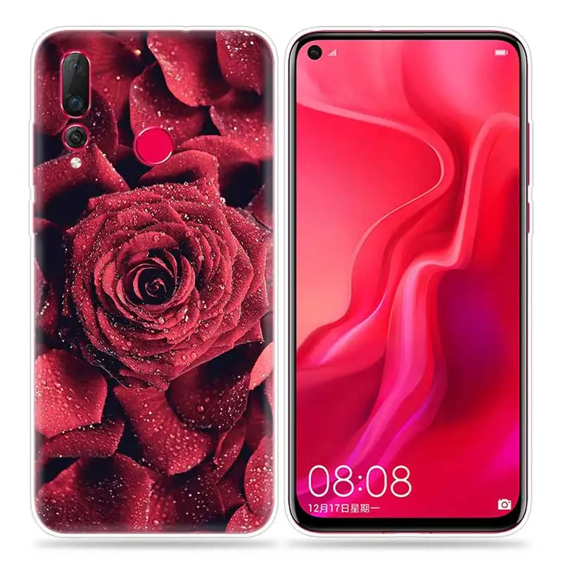 07 Мягкий чехол из ТПУ с принтом красной розы для huawei Honor 10i 8S 8A 8C 8X10 9 Y9 Y7 Y6 Y5 Play Lite силиконовый чехол Fundas - Цвет: 07