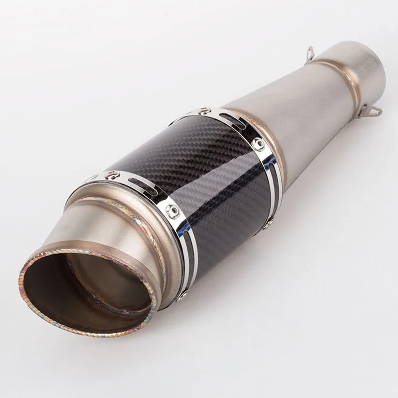 Универсальный 51 мм moto rcycle Akrapovic углеродное волокно выхлопная труба глушитель escape moto с DB killer ZX6R CB650F SV650 Z900 RC390