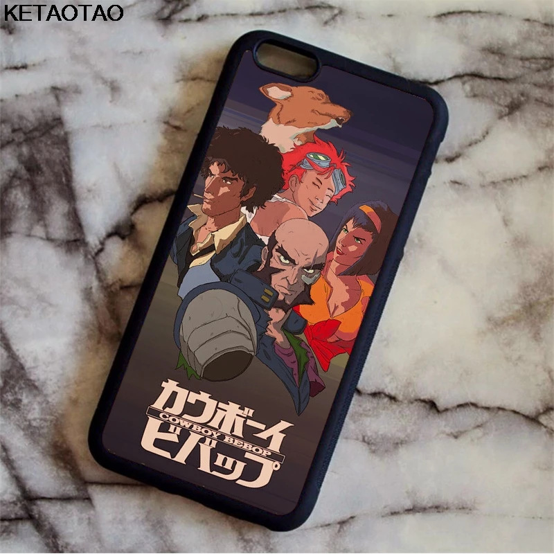 KETAOTAO Cowboy bebop poster harobury чехлы для телефонов iPhone 4S 5C 5S 6 6S 7 8 Plus X Samsung чехол Мягкий ТПУ