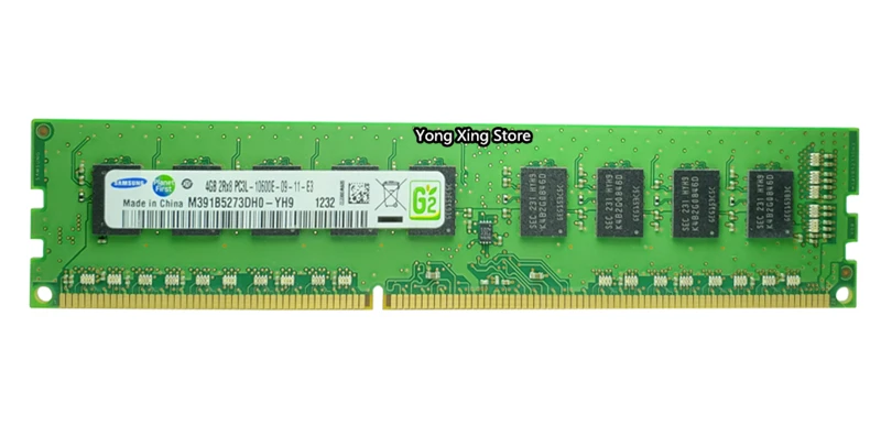 Samsung DDR3 4    1333   ECC UDIMM   RAM 2RX8 PC3-10600E 10600