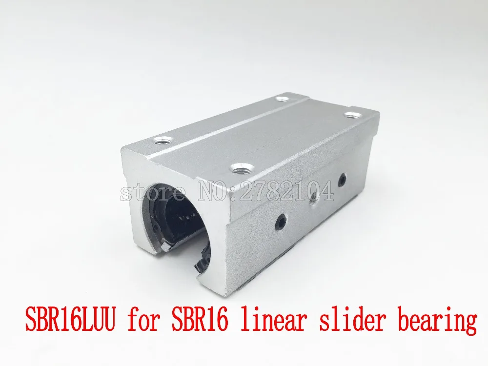 SBR16LUU алюминиевый блок 16 мм стандартный скользящий используемый SBR16 линейная