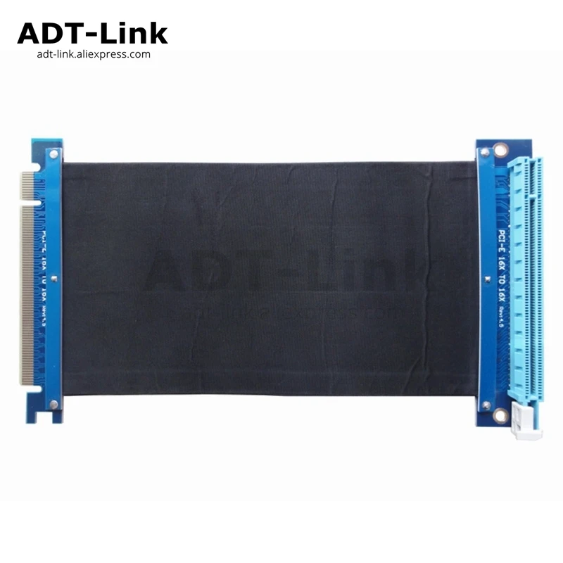 Правый угол PCI Express PCIe3.0 16x к гибкий кабель для GTX1080TI firepro w7100/radeon RX580/VEGA64/pro