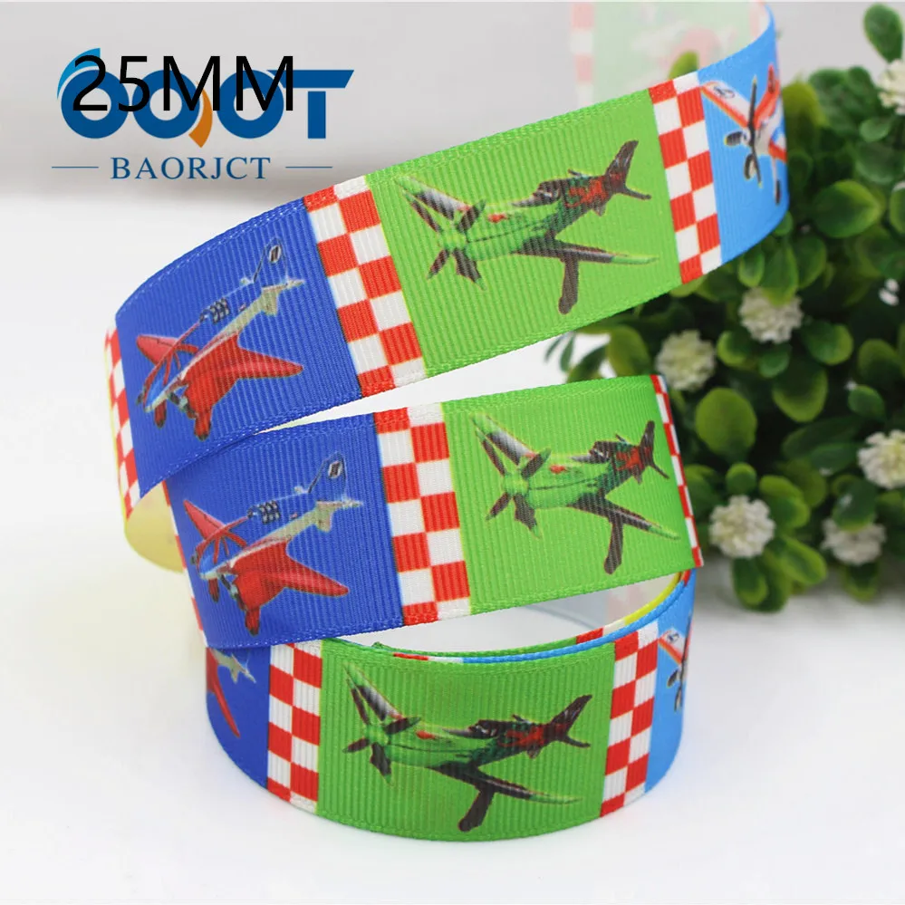 Мультяшные ленты OOOT BAORJCT 1750611 22 мм 10 ярдов термопереводная печать grosgrain аксессуары
