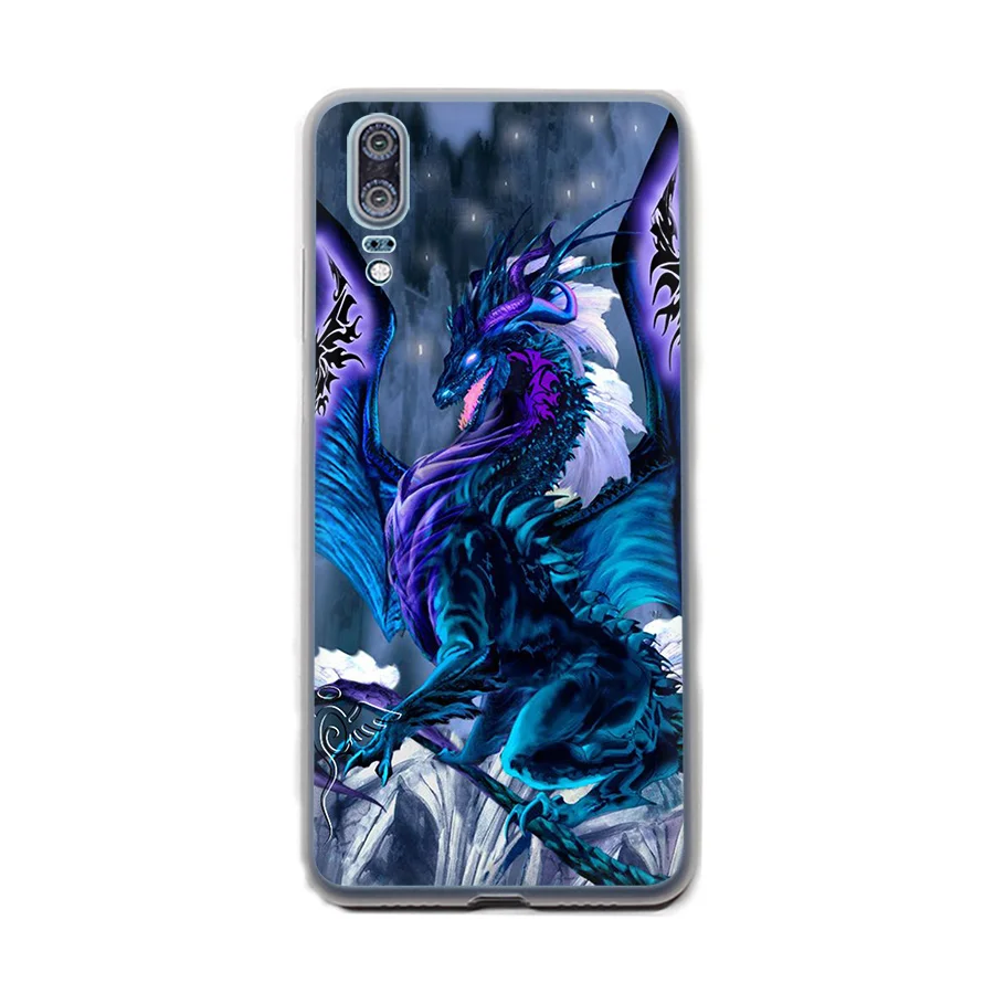 Мягкий ТПУ чехол волк Дракон животные для Huawei P30 P8 P9 P10 P20 Lite Pro 2015 2016 2017 P