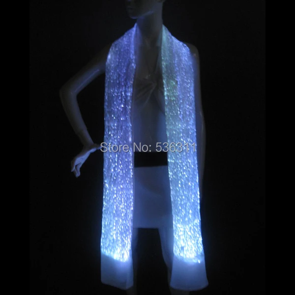 Женские Модные светодиодные карнавальные костюмы шарфы женские светящиеся