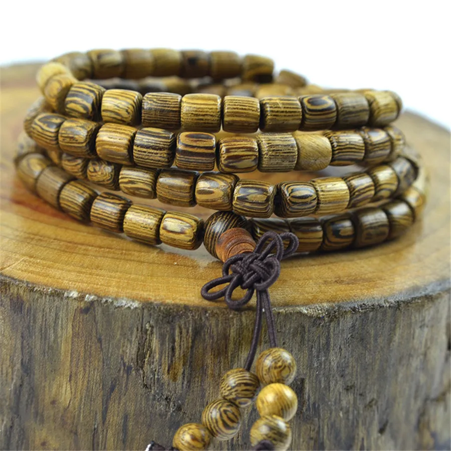 Модные бусины Будды Аутентичные 108 венге молитвенные браслет четки деревянный
