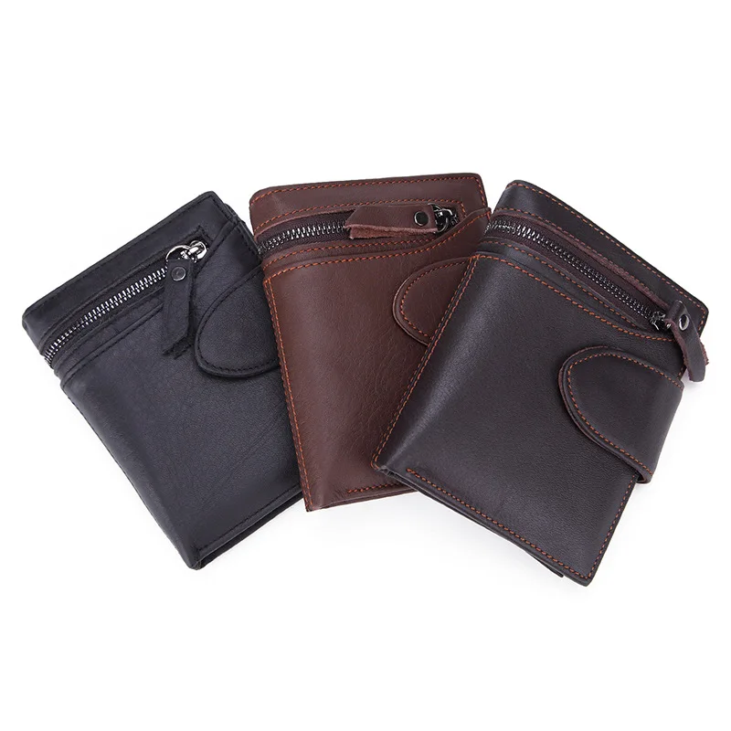 LEE PRINCESS New Wallets Genuine Leather Military Male Small Purse Mini Money Bag Cowhide Zipper Round Man Purses Mens Wallet | Багаж и