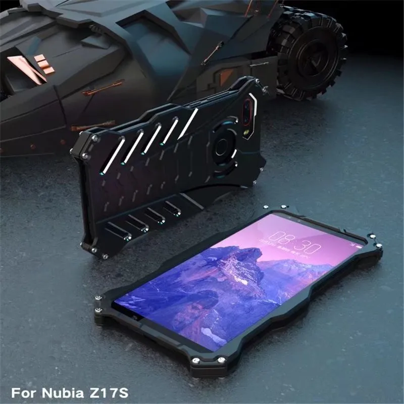 Оригинальный чехол R just для Nubia Z17 Mini металлическая алюминиевая армированная