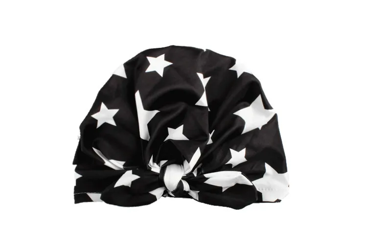 Star Print Baby Hats Western Style Rabbit Ear Beanie Caps Soft Milk Fiber Girls Boys Newborn Toddler Children Hat Spring Autumn | Детская