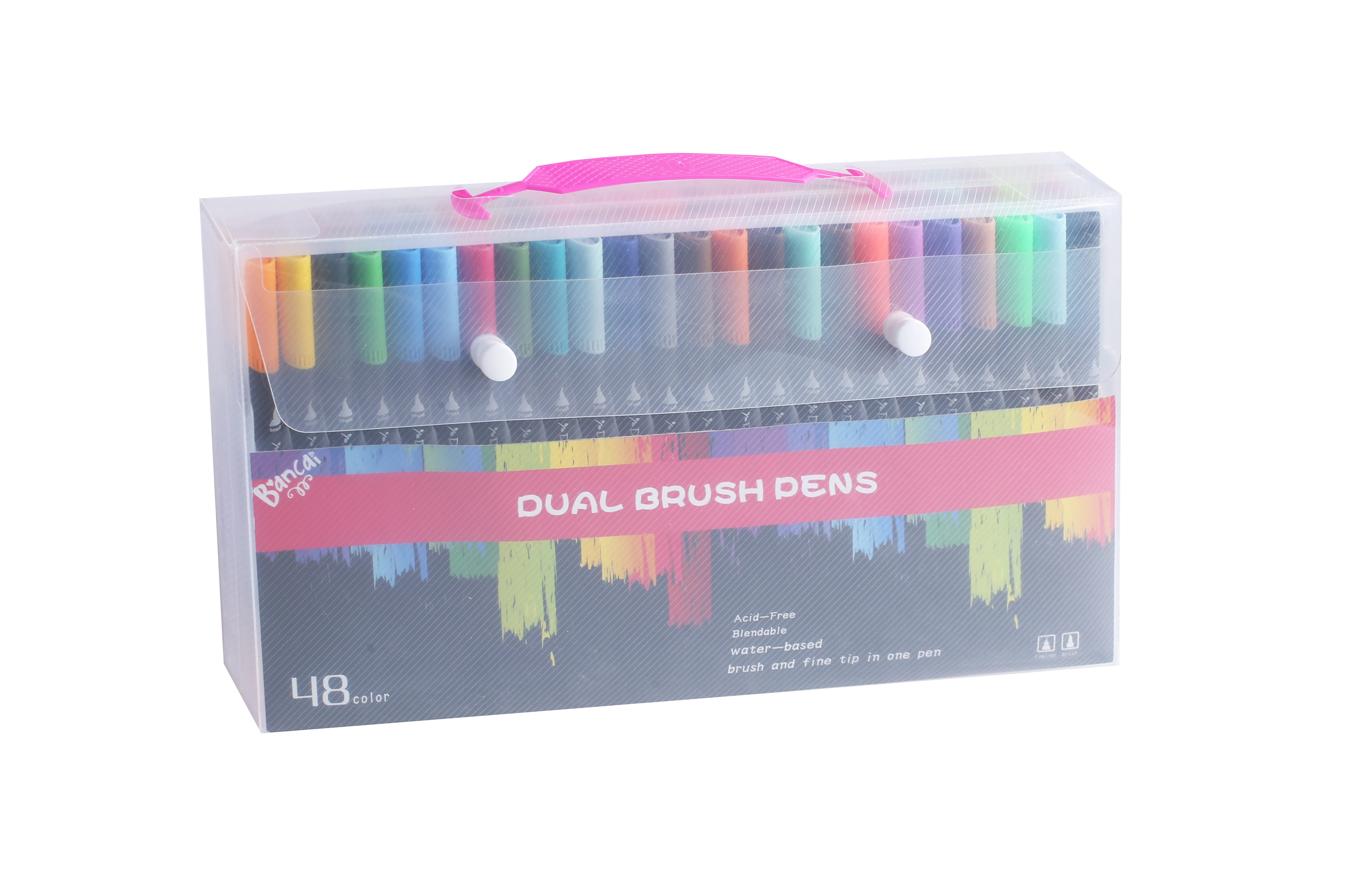 Water Color Brush Pen Coloring Art Supplies Marker Calligraphy Children Paint Dual Tip Watercolor | Канцтовары для офиса и
