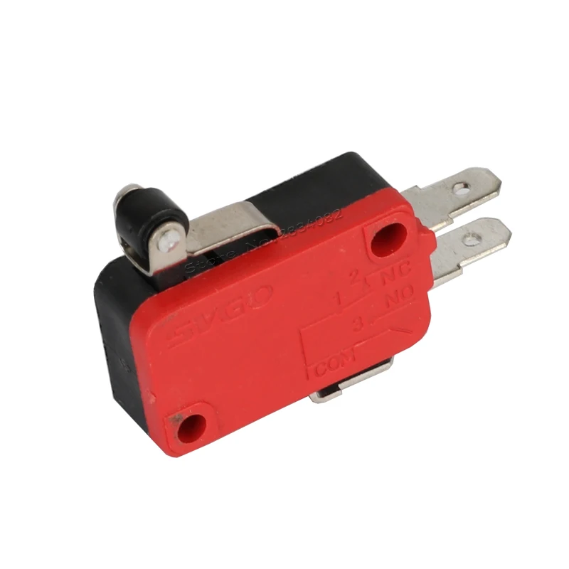 3 16A 250VAC Длинный рычаг мини мгновенный ролик микро переключатель 1NONC pin концевой