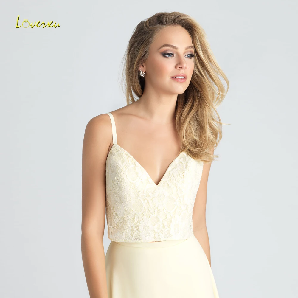 Loverxu vestido de festa Longo роскошное кружевное платье подружки невесты 2018 сексуальное с